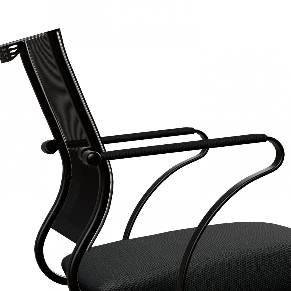 Ergonomische Vergaderstoel Met Metalen Frame En 4 Wielen