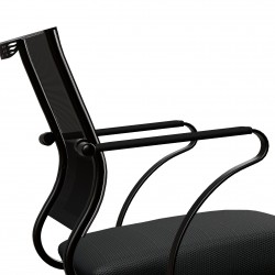 Ergonomische Vergaderstoel Met Metalen Frame En 4 Wielen