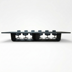 Grote Zwart Gelakte Vergadertafel Voor 20 Personen