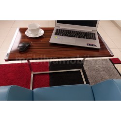 Bell Laptop Stand Walnut High Gloss