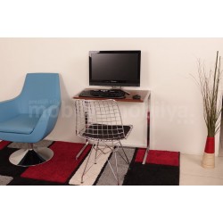 Bell Laptop Stand Walnut High Gloss