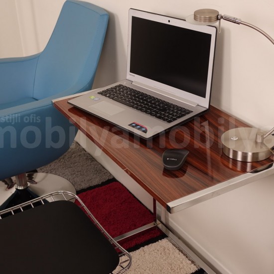 Bell Laptop Stand Walnut High Gloss