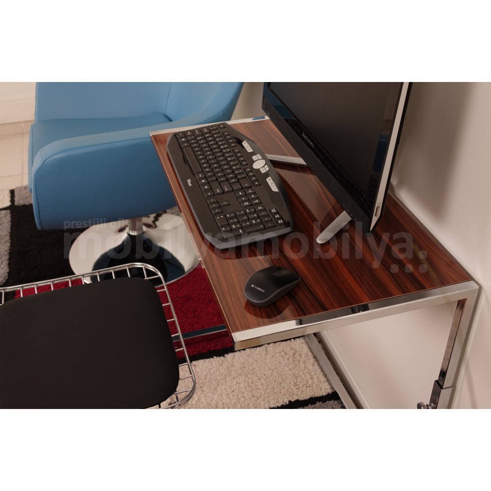 Bell Laptop Stand Walnut High Gloss