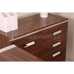 Istanbul Bureau Staff Team High Gloss Walnut