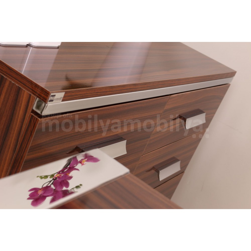 Istanbul Bureau Staff Team High Gloss Walnut