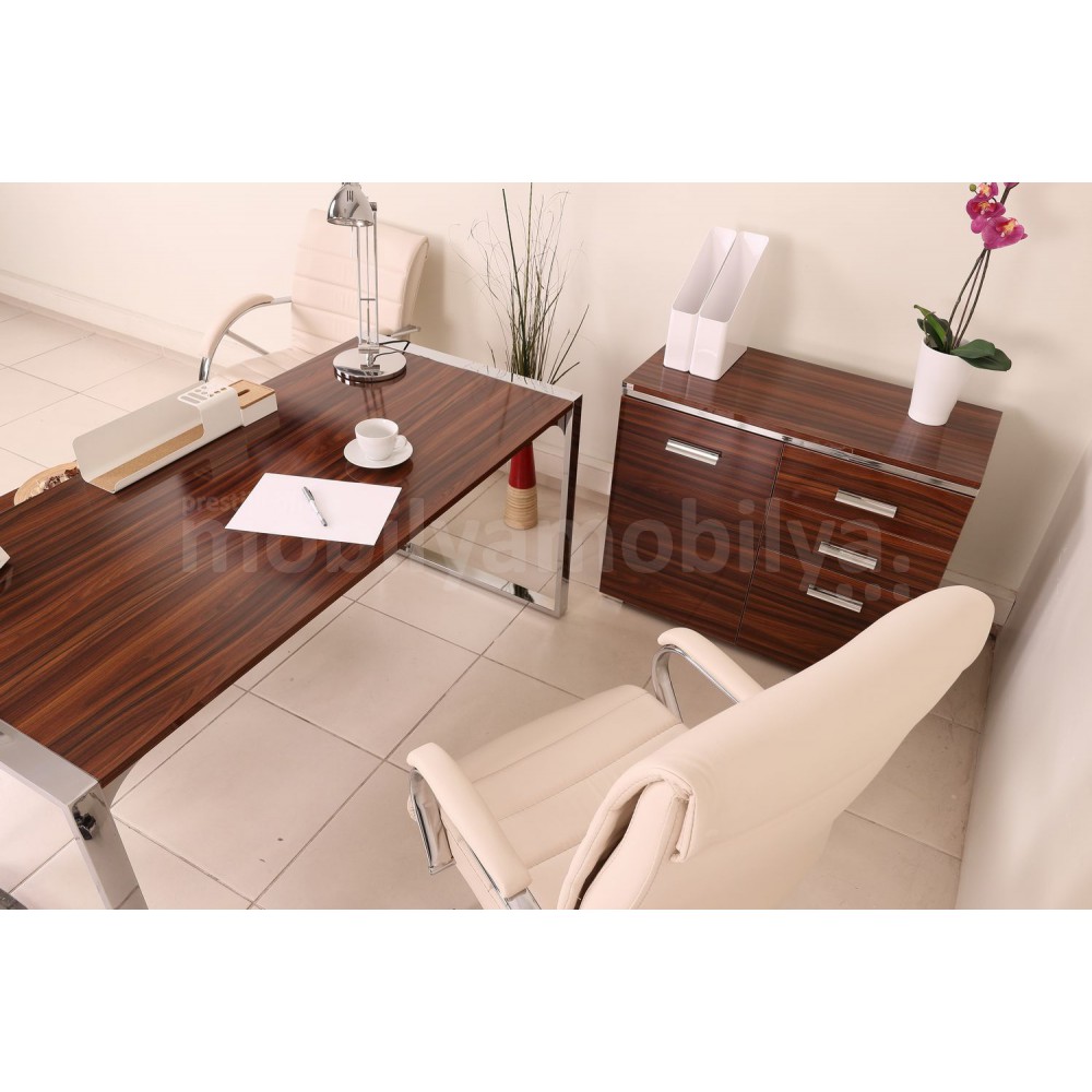 Istanbul Bureau Staff Team High Gloss Walnut
